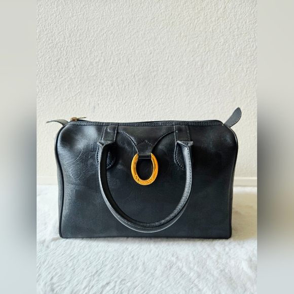 Christian Dior Black Oblique Trotter Boston Bag - Picture 2 of 16